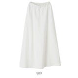 ホワイト | 裏ジャギーマキシ丈スカート レディース スカート | aquagarage