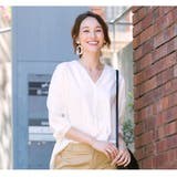 オフホワイト | Vネック シャツ ブラウス | aquagarage