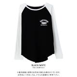 ブラック×ホワイト | ラグランスリーブ Tシャツ カットソー | aquagarage