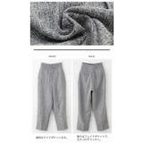 ツイード調素材のハイウエスト美脚テーパードパンツ | aquagarage | 詳細画像6