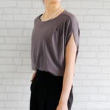 チャコール | カットソー トップス Tシャツ | aquagarage