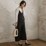 ブラック | オールインワン サロペット パンツ | aquagarage