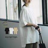 ラフな大人の余裕を醸し出す！クルーネックビッグTシャツ | aquagarage | 詳細画像1 
