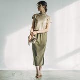 カーキ | 大人らしい着こなしが楽しめる!ストレッチタイトスカート | aquagarage