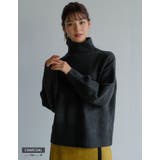 ふわふわの質感でチクチクしない!ボトルネックボリューム袖ニット | aquagarage | 詳細画像18