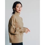 ふわふわの質感でチクチクしない!ボトルネックボリューム袖ニット | aquagarage | 詳細画像8