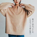 ゆるシルエットキーネックニット | aquagarage | 詳細画像8