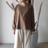 グレージュ | ロングシーズン着こなせる!ドルマンスリーブカットソー | aquagarage