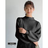 可愛く着痩せする♪長袖バルーンスリーブニット | aquagarage | 詳細画像17