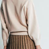 クルーネックに大ぶりのパールを施した上品なニットトップス | aquagarage | 詳細画像16