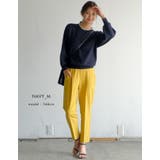 クルーネックに大ぶりのパールを施した上品なニットトップス | aquagarage | 詳細画像18