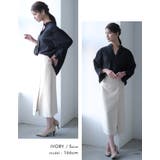 女性らしいムードが感じられる！フロントスリットHラインスカート | aquagarage | 詳細画像17 