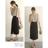 女性らしいムードが感じられる！フロントスリットHラインスカート | aquagarage | 詳細画像19 