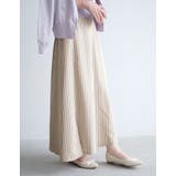 大人美シルエットに仕上がる♪無地orストライプから選べるサマーフレアスカート | aquagarage | 詳細画像16