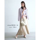 大人美シルエットに仕上がる♪無地orストライプから選べるサマーフレアスカート | aquagarage | 詳細画像18