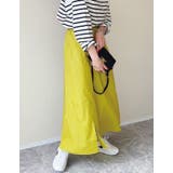 無地:ピスタチオ | 大人美シルエットに仕上がる♪無地orストライプから選べるサマーフレアスカート | aquagarage