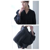 オフィスにも普段にも使える!スリットバンドカラーブラウス | aquagarage | 詳細画像5