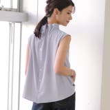 1枚着るだけでコーデが華やかに!フリルネックブラウス オフィスカジュアル | aquagarage | 詳細画像2