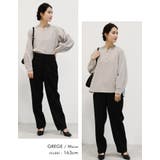 ネックレスいらずの華やかなデザイン♪パール付きキーネックブラウス オフィスカジュ… | aquagarage | 詳細画像17 