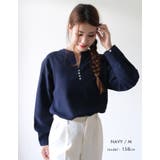 フロントの飾りボタンが上品で大人っぽいキーネックブラウス オフィスカジュアル | aquagarage | 詳細画像19