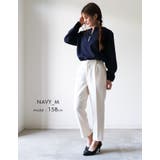 フロントの飾りボタンが上品で大人っぽいキーネックブラウス オフィスカジュアル | aquagarage | 詳細画像20