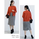 レトロで大人っぽい雰囲気を演出♪総柄ツイードタイトスカート | aquagarage | 詳細画像20