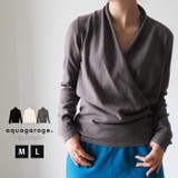 さっと着られて他と差がつく♪カシュクールニットトップス | aquagarage | 詳細画像1