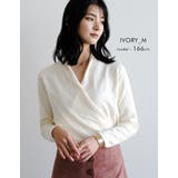 さっと着られて他と差がつく♪カシュクールニットトップス | aquagarage | 詳細画像14