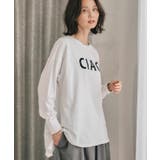 【新色追加】カジュアルなロゴがスタイリングのポイントになる長袖ロゴTシャツ | aquagarage | 詳細画像3 