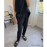 どんなトップスとも合わせやすい！タック入りジョガーパンツ | aquagarage | 詳細画像4 