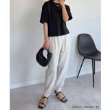 どんなトップスとも合わせやすい！タック入りジョガーパンツ | aquagarage | 詳細画像7 