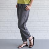 チャコール | どんなトップスとも合わせやすい！タック入りジョガーパンツ | aquagarage