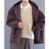 立体感のあるケーブル編みが大人可愛いニットベスト | aquagarage | 詳細画像12