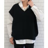 立体感のあるケーブル編みが大人可愛いニットベスト | aquagarage | 詳細画像14