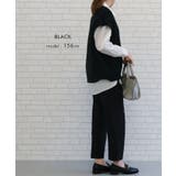 立体感のあるケーブル編みが大人可愛いニットベスト | aquagarage | 詳細画像16