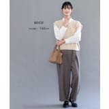 立体感のあるケーブル編みが大人可愛いニットベスト | aquagarage | 詳細画像9