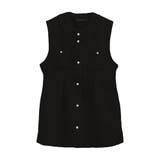 ブラック | ツイードジレ レディース ミックスツイード レイヤード 体型カバー | aquagarage