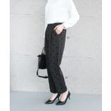 エレガントな着こなしが完成するドット柄テーパードパンツ | aquagarage | 詳細画像22 