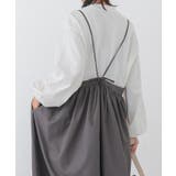 ゆったりとしたシルエットで体型カバーができるロングサロペット | aquagarage | 詳細画像7