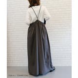 ゆったりとしたシルエットで体型カバーができるロングサロペット | aquagarage | 詳細画像9