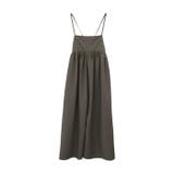 チャコール | ゆったりとしたシルエットで体型カバーができるロングサロペット | aquagarage