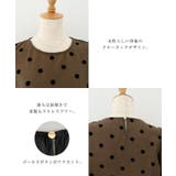 ボリューム袖が大人フェミニンなドット柄パフスリーブシアーブラウス | aquagarage | 詳細画像21