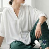 女性らしさと大人の抜け感バランスが絶妙なスキッパードルマンブラウス | aquagarage | 詳細画像1 