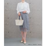 上品な印象のチャーム付きボウタイブラウス | aquagarage | 詳細画像12