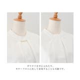 上品な印象のチャーム付きボウタイブラウス | aquagarage | 詳細画像7