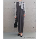 高級感ある総柄長袖ボウタイブラウス | aquagarage | 詳細画像14