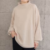 サンド | 鹿の子編みハイネックニット レディース 春 秋 冬 | aquagarage