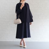 ネイビー | キーネックワンピース レディース 春 秋 冬 | aquagarage