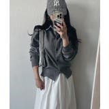 切替フェイクレイヤードカーディガン 襟付きカーディガン | aquagarage | 詳細画像11