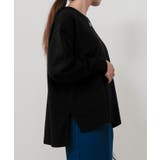 サイドスリットニットプルオーバー 秋 冬 M レディース | aquagarage | 詳細画像3 